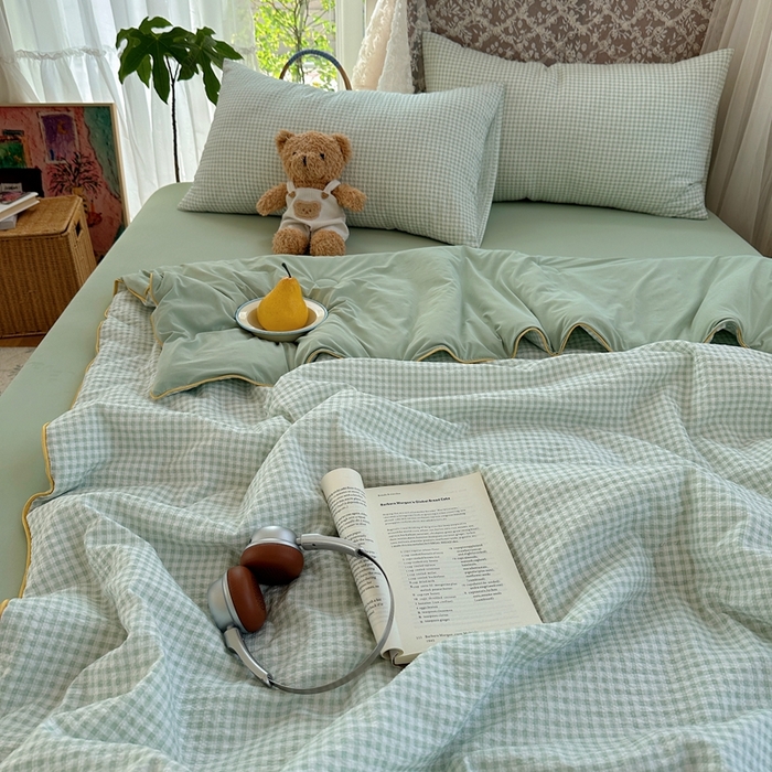 91家纺网 家纺一手货源 找家纺 贝扬思家纺 2026新款泡芙纱无印单夏被夏凉被空调被 夏日