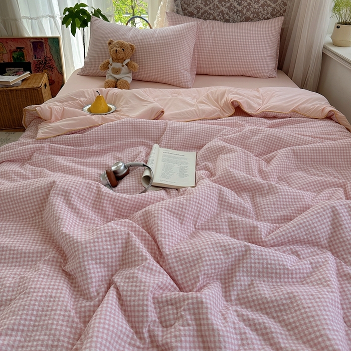 91家纺网 家纺一手货源 找家纺 贝扬思家纺 2026新款泡芙纱无印单夏被夏凉被空调被 微风