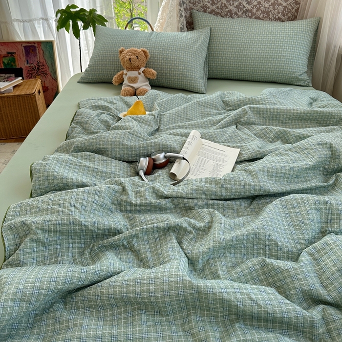 91家纺网 家纺一手货源 找家纺 贝扬思家纺 2026新款泡芙纱无印单夏被夏凉被空调被 浅草