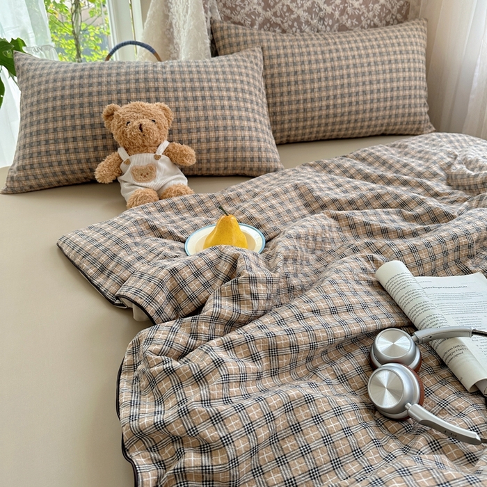 91家纺网 家纺一手货源 找家纺 贝扬思家纺 2026新款泡芙纱无印单夏被夏凉被空调被 暖阳