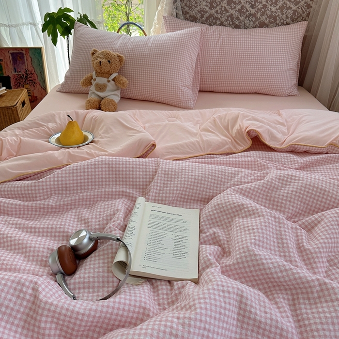 91家纺网 家纺一手货源 找家纺 贝扬思家纺 2026新款泡芙纱无印单夏被夏凉被空调被 微风