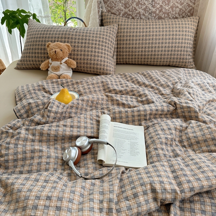 91家纺网 家纺一手货源 找家纺 贝扬思家纺 2026新款泡芙纱无印单夏被夏凉被空调被 暖阳