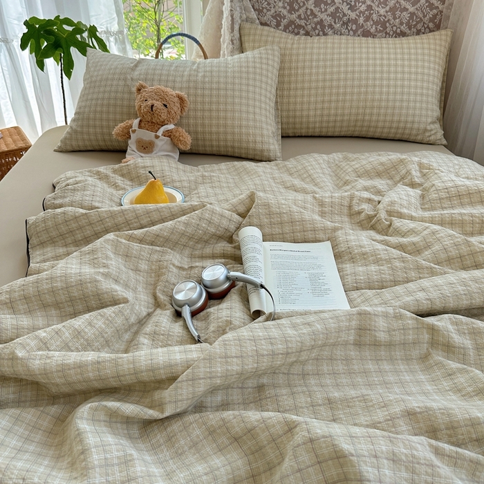 91家纺网 家纺一手货源 找家纺 贝扬思家纺 2026新款泡芙纱无印单夏被夏凉被空调被 阴天