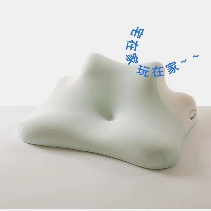 91家纺网 家纺一手货源 找家纺 锦鲤枕芯 2026新款休闲慢回弹枕趴趴枕 枕头枕芯 休闲慢回弹枕趴趴枕-浅绿