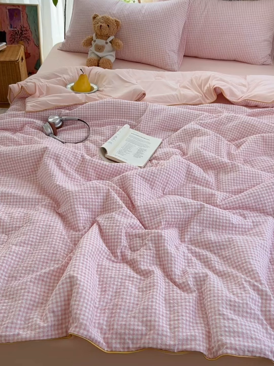 91家纺网 家纺一手货源 找家纺 贝扬思家纺 2026新款泡芙纱无印单夏被夏凉被空调被 微风