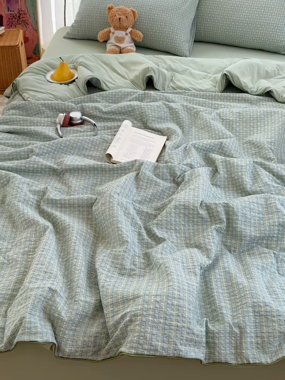 91家纺网 家纺一手货源 找家纺 贝扬思家纺 2026新款泡芙纱无印单夏被夏凉被空调被 浅草