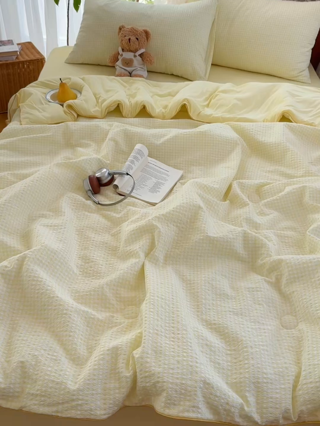 91家纺网 家纺一手货源 找家纺 （总）贝扬思家纺 2026新款泡芙纱无印单夏被夏凉被空调被