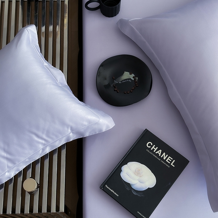 91家纺网 家纺一手货源 找家纺 爱丽丝 2026新款100支新疆长绒棉单品床笠 优雅紫