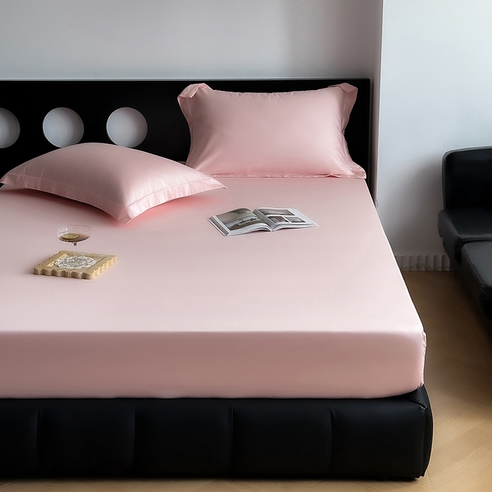 91家纺网 家纺一手货源 找家纺 爱丽丝 2026新款100支新疆长绒棉单品床笠 水粉