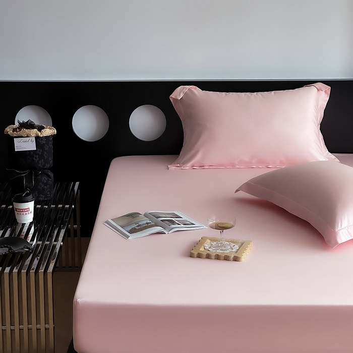 91家纺网 家纺一手货源 找家纺 爱丽丝 2026新款100支新疆长绒棉单品床笠 水粉