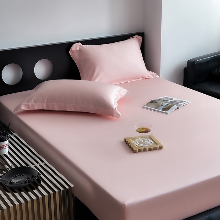 91家纺网 家纺一手货源 找家纺 爱丽丝 2026新款100支新疆长绒棉单品床笠 水粉