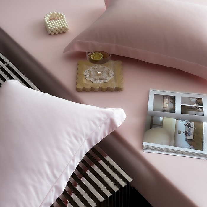 91家纺网 家纺一手货源 找家纺 爱丽丝 2026新款100支新疆长绒棉单品床笠 水粉