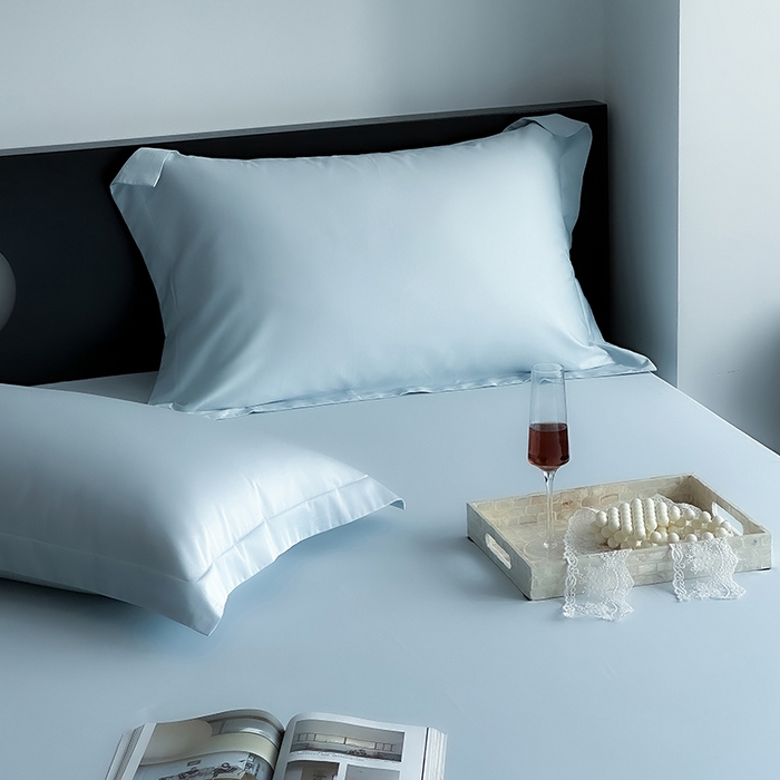 91家纺网 家纺一手货源 找家纺 爱丽丝 2026新款100支新疆长绒棉单品床笠 天蓝