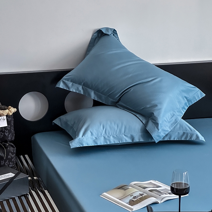 91家纺网 家纺一手货源 找家纺 爱丽丝 2026新款100支新疆长绒棉单品床笠 灰兰