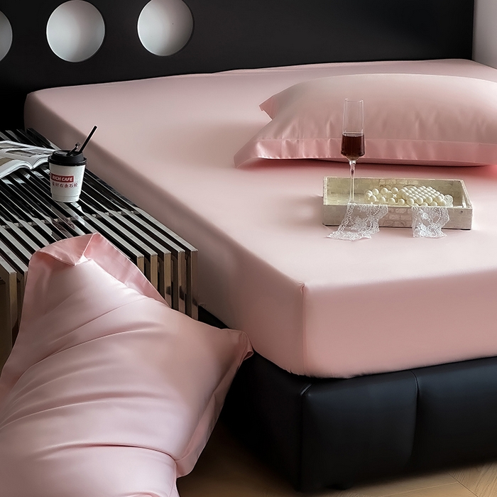 91家纺网 家纺一手货源 找家纺 爱丽丝 2026新款100支新疆长绒棉单品床笠 水粉