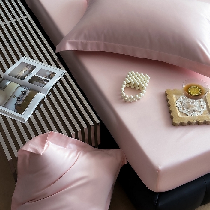 91家纺网 家纺一手货源 找家纺 爱丽丝 2026新款100支新疆长绒棉单品床笠 水粉