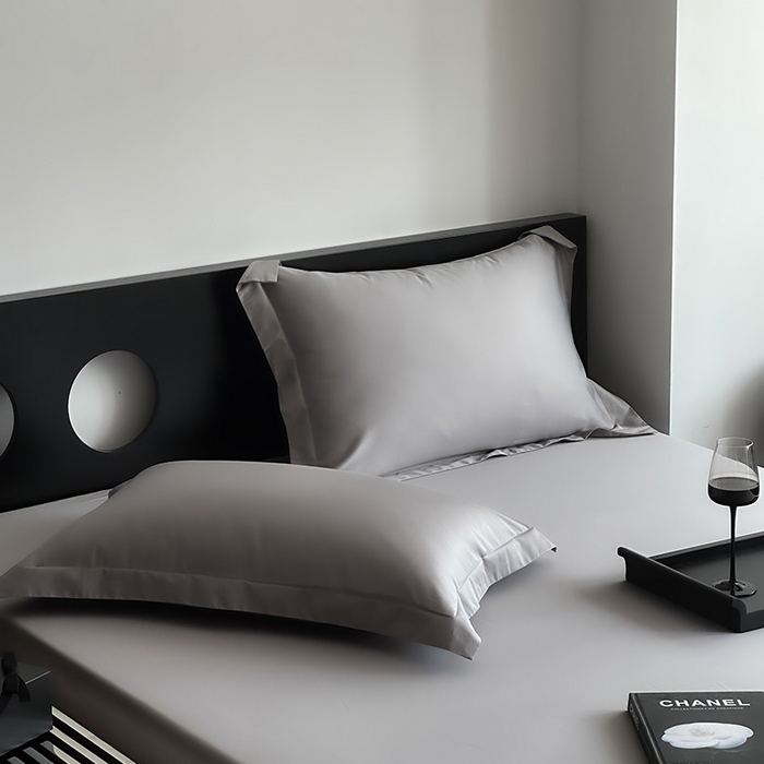 91家纺网 家纺一手货源 找家纺 爱丽丝 2026新款100支新疆长绒棉单品床笠 星光灰