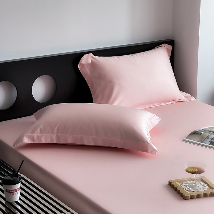 91家纺网 家纺一手货源 找家纺 爱丽丝 2026新款100支新疆长绒棉单品床笠 水粉