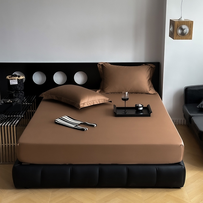 爱丽丝 2026新款100支新疆长绒棉单品床笠 咖色