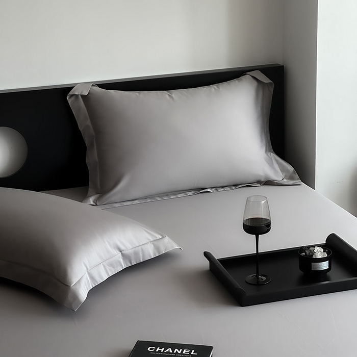 91家纺网 家纺一手货源 找家纺 爱丽丝 2026新款100支新疆长绒棉单品床笠 星光灰