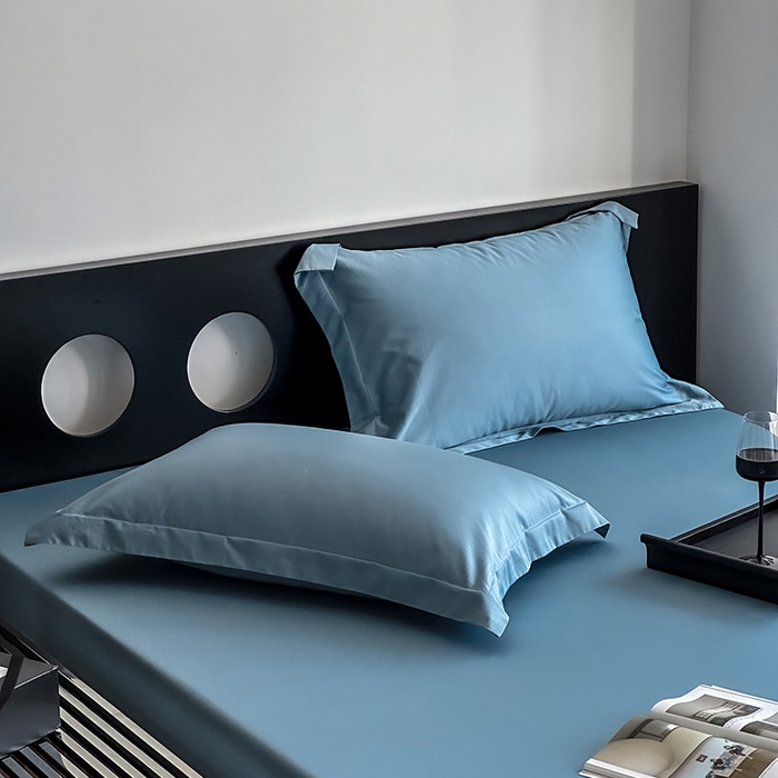 91家纺网 家纺一手货源 找家纺 爱丽丝 2026新款100支新疆长绒棉单品床笠 灰兰