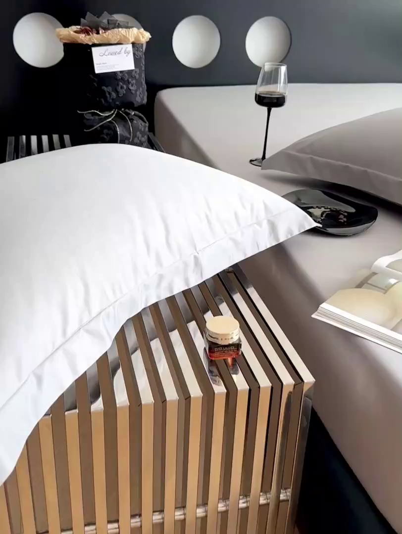 91家纺网 家纺一手货源 找家纺 爱丽丝 2026新款100支新疆长绒棉单品床笠 星光灰