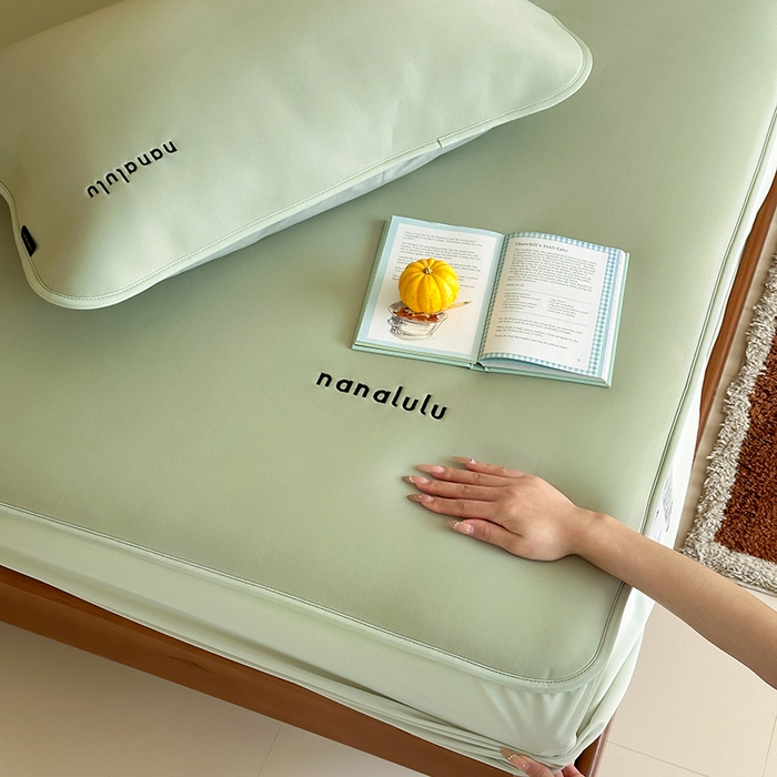 91家纺网 家纺一手货源 找家纺 （总）JUICY 橘滋家纺 2026新款CoolAir沁氧冰感软凉席·纯色刺绣