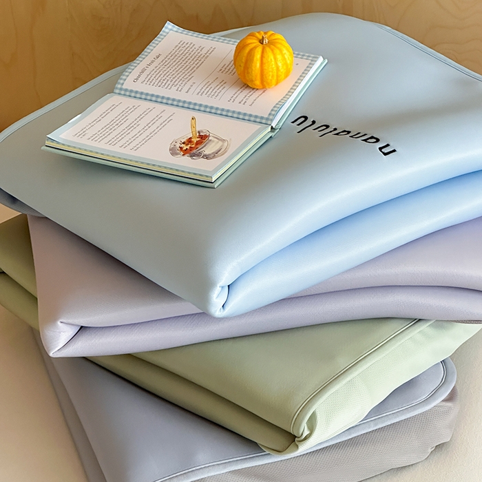 91家纺网 家纺一手货源 找家纺 （总）JUICY 橘滋家纺 2026新款CoolAir沁氧冰感软凉席·纯色刺绣