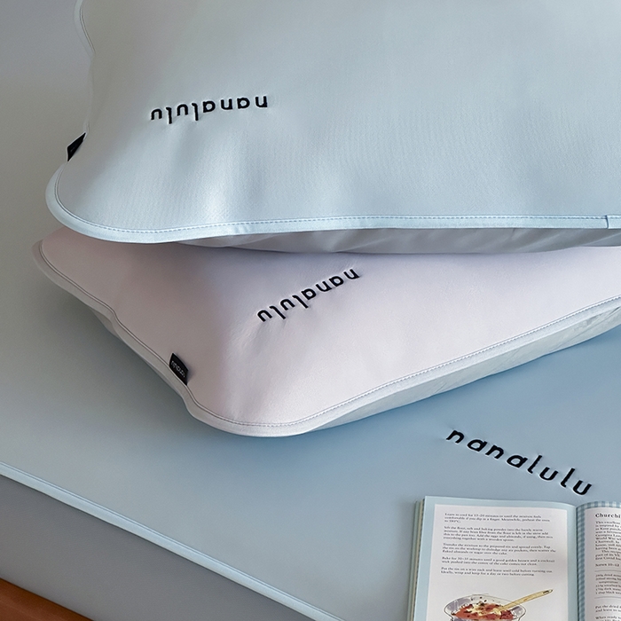 91家纺网 家纺一手货源 找家纺 JUICY 橘滋家纺 2026新款CoolAir沁氧冰感软凉席·纯色刺绣 床笠款-沁氧冰川-天空蓝