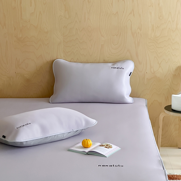 91家纺网 家纺一手货源 找家纺 JUICY 橘滋家纺 2026新款CoolAir沁氧冰感软凉席·纯色刺绣 平席款-沁氧冰川-雾霭紫