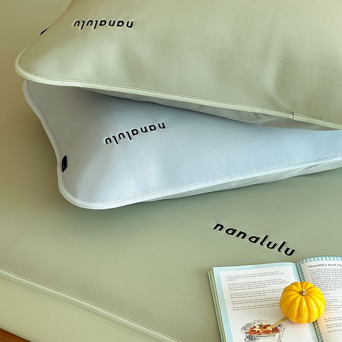 91家纺网 家纺一手货源 找家纺 JUICY 橘滋家纺 2026新款CoolAir沁氧冰感软凉席·纯色刺绣 床笠款-沁氧冰川-冷杉绿