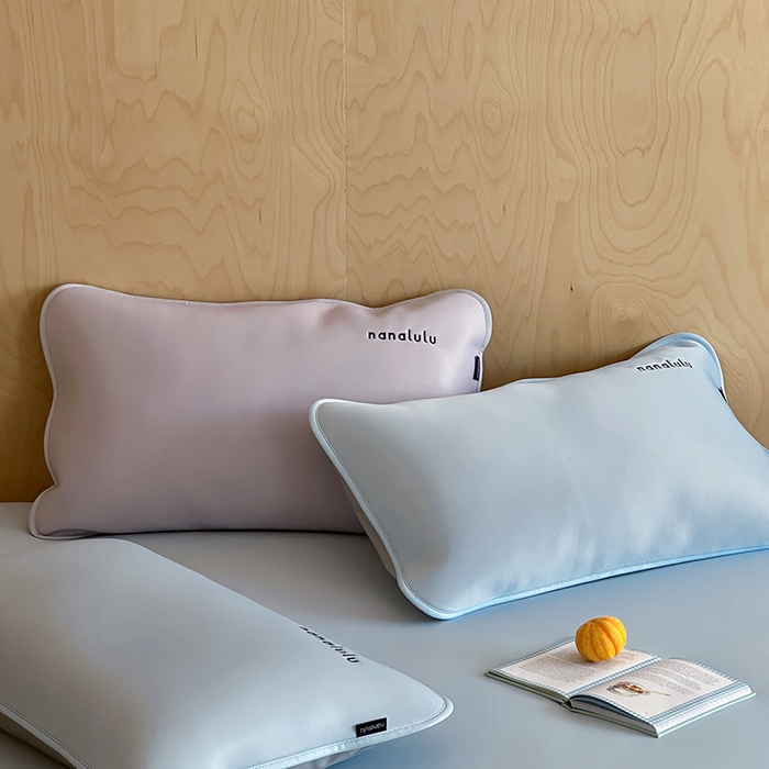 91家纺网 家纺一手货源 找家纺 JUICY 橘滋家纺 2026新款CoolAir沁氧冰感软凉席·纯色刺绣 平席款-沁氧冰川-天空蓝