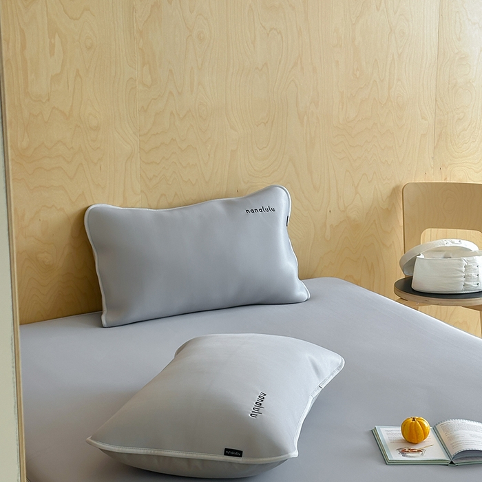 91家纺网 家纺一手货源 找家纺 JUICY 橘滋家纺 2026新款CoolAir沁氧冰感软凉席·纯色刺绣 床笠款-沁氧冰川-月影灰