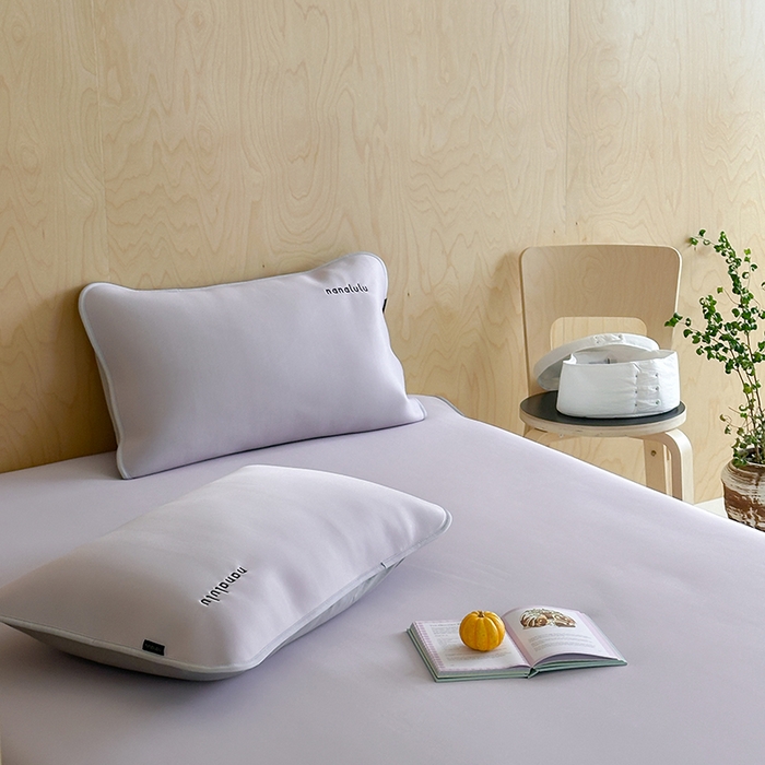 91家纺网 家纺一手货源 找家纺 JUICY 橘滋家纺 2026新款CoolAir沁氧冰感软凉席·纯色刺绣 平席款-沁氧冰川-雾霭紫