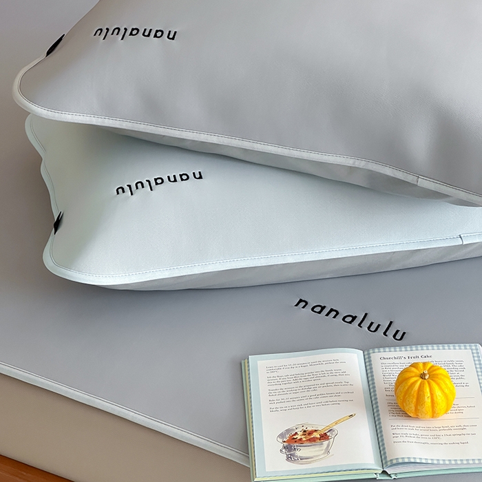 91家纺网 家纺一手货源 找家纺 JUICY 橘滋家纺 2026新款CoolAir沁氧冰感软凉席·纯色刺绣 床笠款-沁氧冰川-月影灰