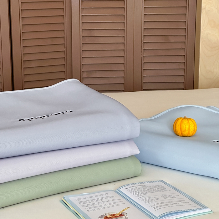 91家纺网 家纺一手货源 找家纺 JUICY 橘滋家纺 2026新款CoolAir沁氧冰感软凉席·纯色刺绣 平席款-组合