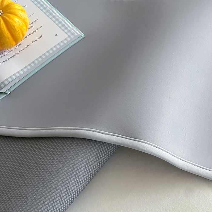 91家纺网 家纺一手货源 找家纺 JUICY 橘滋家纺 2026新款CoolAir沁氧冰感软凉席·纯色刺绣 平席款-沁氧冰川-月影灰