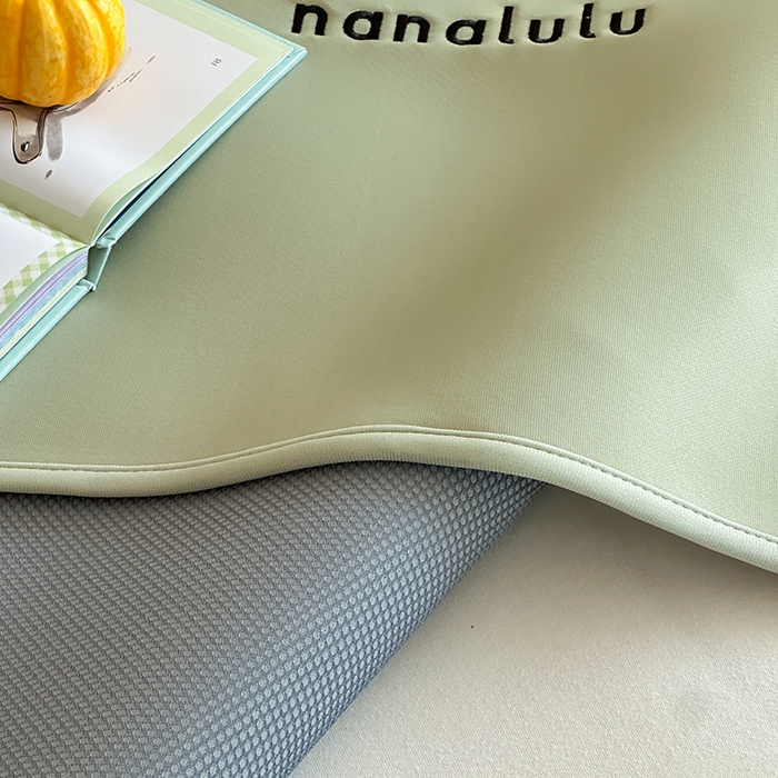 91家纺网 家纺一手货源 找家纺 JUICY 橘滋家纺 2026新款CoolAir沁氧冰感软凉席·纯色刺绣 平席款-沁氧冰川-冷杉绿