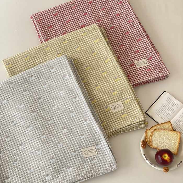 91家纺网 家纺一手货源 找家纺 （总）麻依 2026新款安心棉床盖三件全棉四层纱布床单