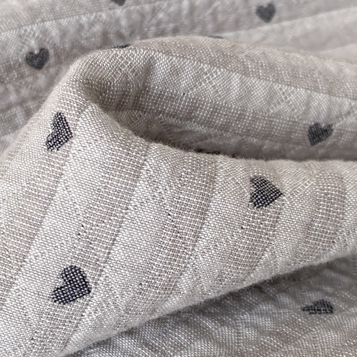 91家纺网 家纺一手货源 找家纺 麻依 2026新款安心棉床盖三件全棉四层纱布床单 爱心点点-灰