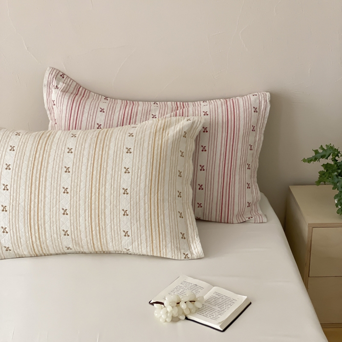 91家纺网 家纺一手货源 找家纺 麻依 2026新款安心棉床盖三件全棉四层纱布床单 组合图