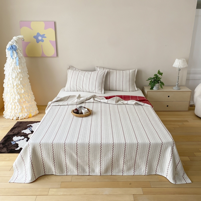 麻依 2026新款安心棉床盖三件全棉四层纱布床单 清梦