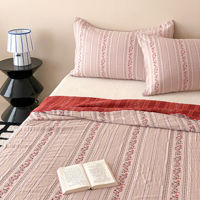 91家纺网 家纺一手货源 找家纺 （总）麻依 2026新款安心棉纱布夏被四层纱布被子