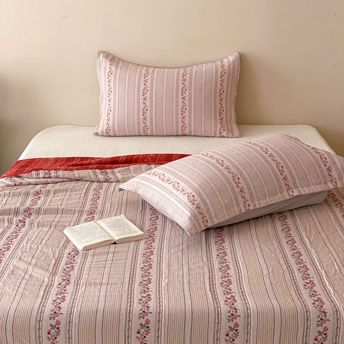 91家纺网 家纺一手货源 找家纺 （总）麻依 2026新款安心棉纱布夏被四层纱布被子