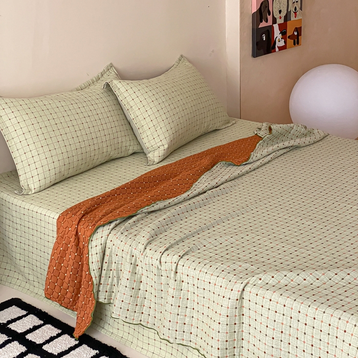 91家纺网 家纺一手货源 找家纺 （总）麻依 2026新款安心棉纱布夏被四层纱布被子