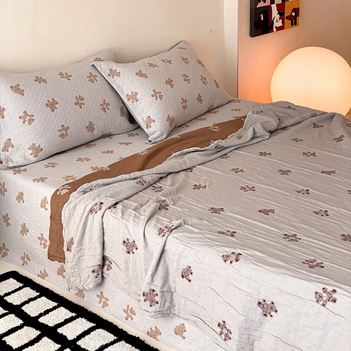 91家纺网 家纺一手货源 找家纺 （总）麻依 2026新款安心棉纱布夏被四层纱布被子