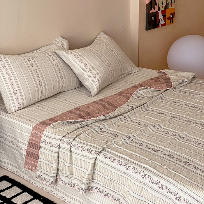 91家纺网 家纺一手货源 找家纺 （总）麻依 2026新款安心棉纱布夏被四层纱布被子