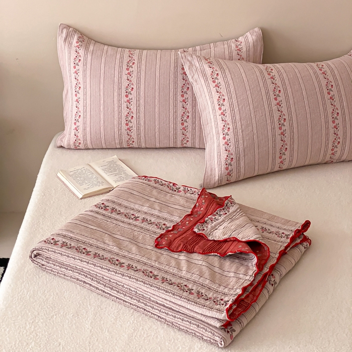 91家纺网 家纺一手货源 找家纺 （总）麻依 2026新款安心棉纱布夏被四层纱布被子