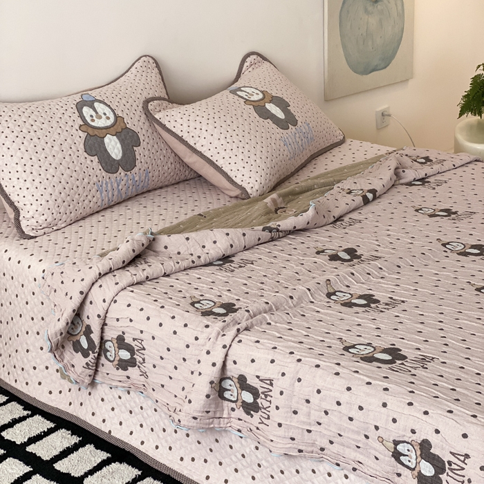 91家纺网 家纺一手货源 找家纺 （总）麻依 2026新款软萌夏被全棉四层纱布