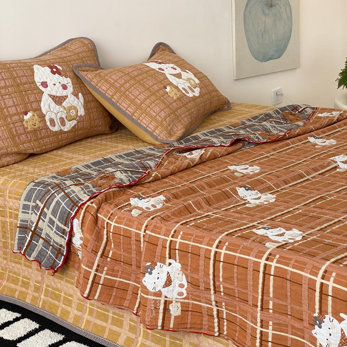 91家纺网 家纺一手货源 找家纺 （总）麻依 2026新款软萌夏被全棉四层纱布